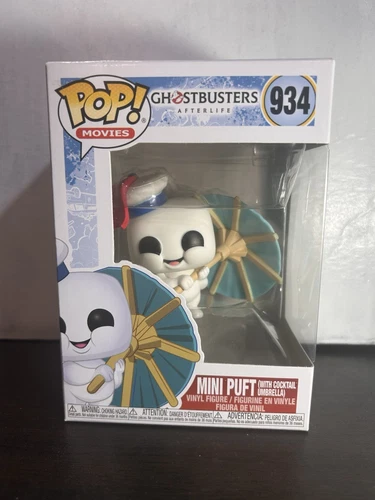 Mini Puft With Cocktail Umbrella Ghostbusters Movies Funko Pop 934 W Protector