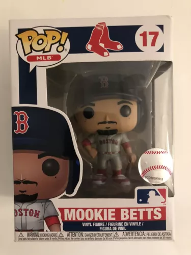 Mookie Betts #17 MLB Boston Red Sox Funko Pop! Vinyl Figure.