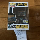 New Funko Pop #344 Black Lightning SDCC LE 3000 Includes Hard Case Protector