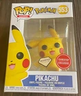 New FUNKO POP! Pokémon PIKACHU Diamond Edition #553 GAMESTOP EXCLUSIVE Glittery!