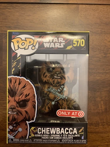 New Funko Pop Star Wars Chewbacca #570 Black light Retro-Target Exclusive