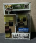 New ListingFunko Pop! Games Minecraft Steve In Gold Armor (Walmart) Vinyl Figure #321