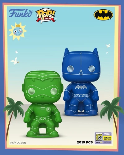 New ListingSDCC 2025 FUNKO POP! DC BATMAN AND ROBIN BLUE PRINTS OFFICIAL STICKER PRESALE