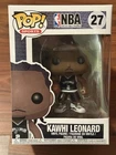 NEW W/ BOX SAN ANTONIO SPURS KAWHI LEONARD FUNKO POP #27 NBA SERIES 3 MINOR WEAR
