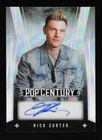 Nick Carter 2025 Leaf Pop Century Autograph Silver Prizm #6/15 Backstreet Boys