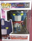 OPTIMUS PRIME, 40TH ANNIVERSARY OF TRANSFORMERS, 2024 FUNKO POP RETRO TOYS, #131