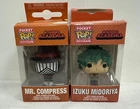 Pair Of Pocket Pop! My Hero Academia Key Chains - Mr Compress & Izuku Midoriya