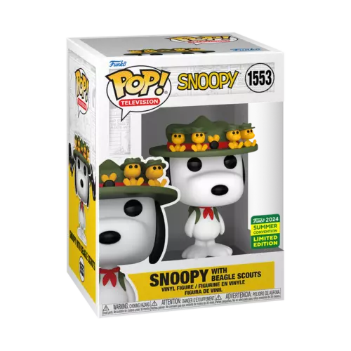 Peanuts - Snoopy With Beagle Scouts #1553 SDCC 2024 Funko Pop Vinyl Figure NEW