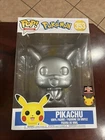 Pikachu Pokemon Funko Pop #353 Silver Metallic 10 Inch Target Con Exclusive