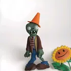 Plants VS Zombies Fun Dead Figures 2012  Conehead Sunflower Popcap Smoke Free
