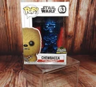 POP! Blue Chrome #63 Chewbacca Chicago 2019 STAR WARS CELEBRATION w/ Protector
