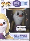 POP! Disney Olaf Presents: Olaf as Rapunzel #1180 w/Soft Protector Amazon Excl
