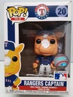 Pop Vinyl Figure Texas Rangers Captain #20 MLB Series Mascot Funko NIB Ave Box