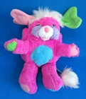 PRIZE 12" CERISE PINK plush puff ball POPPLES DOLL soft toy MATTEL VINTAGE 80'S