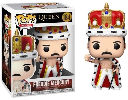 Queen - Freddie Mercury King 184 Funko Pop Vinyl New in Mint Box + Protector