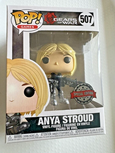 RARE ANYA STROUD SE 507 GEARS OF WAR Funko Pop Vinyl New in Mint Box + Protector