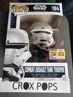 Rare COMBAT ASSAULT TANK Trooper Official SDCC 184 Funko Pop Vinyl NIMB + P/P