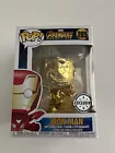 RARE Funko Pop Marvel GOLD CHROME IRON MAN #285 Infinity War exclusive