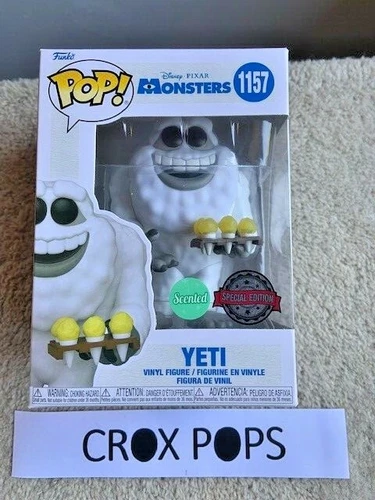 RARE Scented Yeti Monsters Inc 1157 Funko Pop Vinyl New in Mint Box + Protector