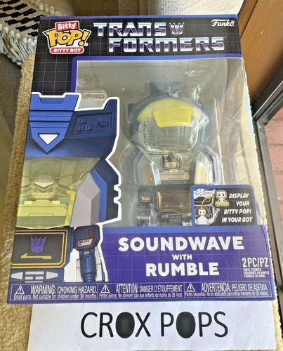 RARE SOUNDWAVE WITH RUMBLE TRANSFORMERS FUNKO Bitty POP! Bot