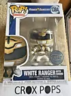 RARE WHITE RANGER + SWORD FE 1384 Funko Pop Vinyl New in Box + PROTECTOR