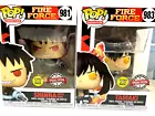 SHINRA WITH FIRE & TAMAKI Fire Force Glow GITD Funko POP! #981 & #983 NEW