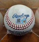 Shohei Ohtani, Mike Trout Game Used Pop Out, Single Hit 4/28/21 Angels MVP Year