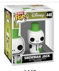 Snowman Jack #448 Funko Bitty Pop 1:6 Chase Figure. Nightmare Before Christmas