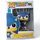 SONIC THE HEDGEHOG - SONIC WITH EMERALD 3.75" POP VINYL FIGURE POP FUNKO 284
