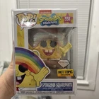 Spongebob Squarepants Diamond Glitter Hot Topic #558 Funko Pop W/ Protector