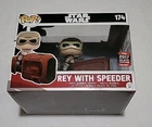Star Wars 174 Rey With Speeder Funko POP!  2017 Galactic Convention Exclusive
