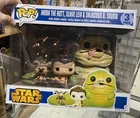 Star Wars Funko Pop! Jabba The Hutt Slave Leia Salacious B. Crumb 3 Pk. ROTJ