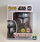 Star Wars Funko Pop THE MANDALORIAN #408 GITD Special Bobble Head Vinyl Figure