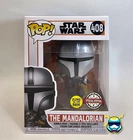 Star Wars Funko Pop THE MANDALORIAN #408 GITD Special Bobble Head Vinyl Figure