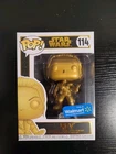 Star Wars Gold Metallic Rey Funko Pop #114 Walmart Exclusive The Last Jedi