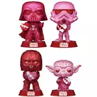 Star Wars Valentine US Exc. Diamond Glitter 3.75" Collectible Pop! Vinyl 4pk