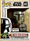 THE MANDALORIAN with GROGU Star Wars Funko Pop! #402 Amazon Exclusive w/ Pin