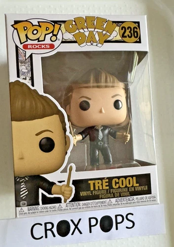 TRE COOL GREEN DAY 236 ROCK STAR Funko Pop Vinyl New in Mint Box + Protector