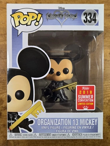VAULTED Funko POP! Kingdom Hearts #334 ORGANIZATION 13 MICKEY, 2018 Limited Excl
