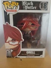 Vaulted Funko Pop! Vinyl Figure Black Butler Anime - Grell Sutcliff #18