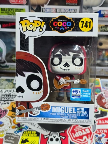 (VAULTED) Pixar's Coco: Miguel with Guitar WONDER CON STICKER with POP Protector