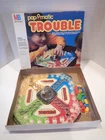 Vintage 1986 Pop O Matic Trouble Board Game Milton Bradley Complete But No Rules