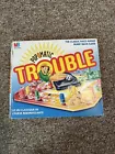 Vintage 1986 Pop O Matic Trouble Board Game Milton Bradley Complete/Extra Pegs