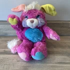 Vintage Mattel 1980's Popples Prize Popple Soft Plush Toy Pink Blue 11" (2)