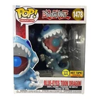 Yu-G-Oh #1478 Blue-Eyes Toon Dragon GITD Hot Topic Exclusive Funko Pop (Imperfec