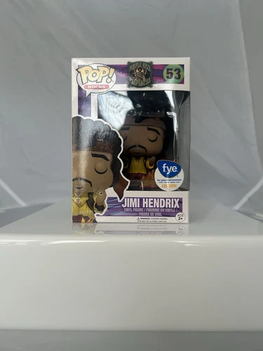 FYE Exclusive Jimi Hendrix Flaming Guitar Funko Pop 53 Purple Haze