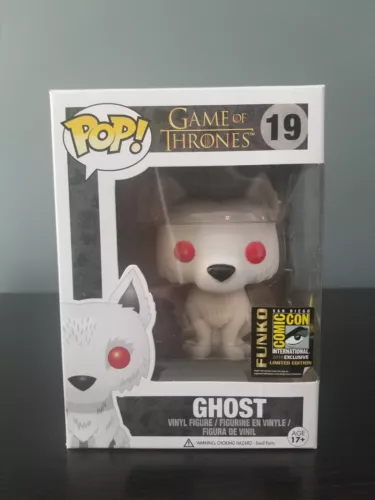 Ghost (Flocked) #19 Game of Thrones SDCC Exclusive Funko Pop! - Vaulted - Rare