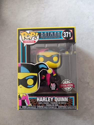 Harley Quinn #371 Batman Black Light Glow Vinyl Figure DC Exclusive Funko Pop
