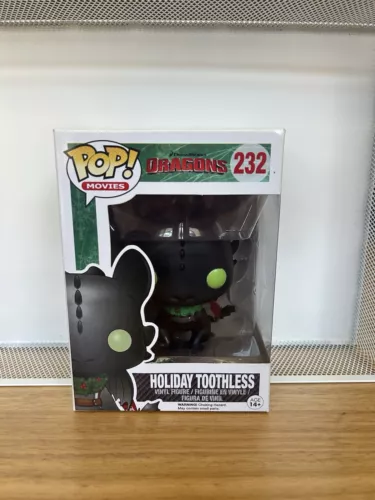 HOLIDAY TOOTHLESS HOW TO TRAIN YOUR DRAGON POP VINYL FIGURE #232 FUNKO