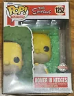 Homer In Hedges Funko Pop Vinyl Exclusive #1252 The Simpsons + Pop Protector